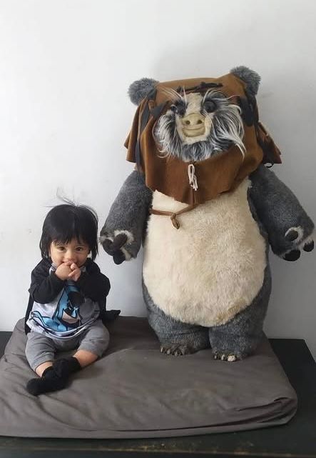 Foto tierna de cumpleaños